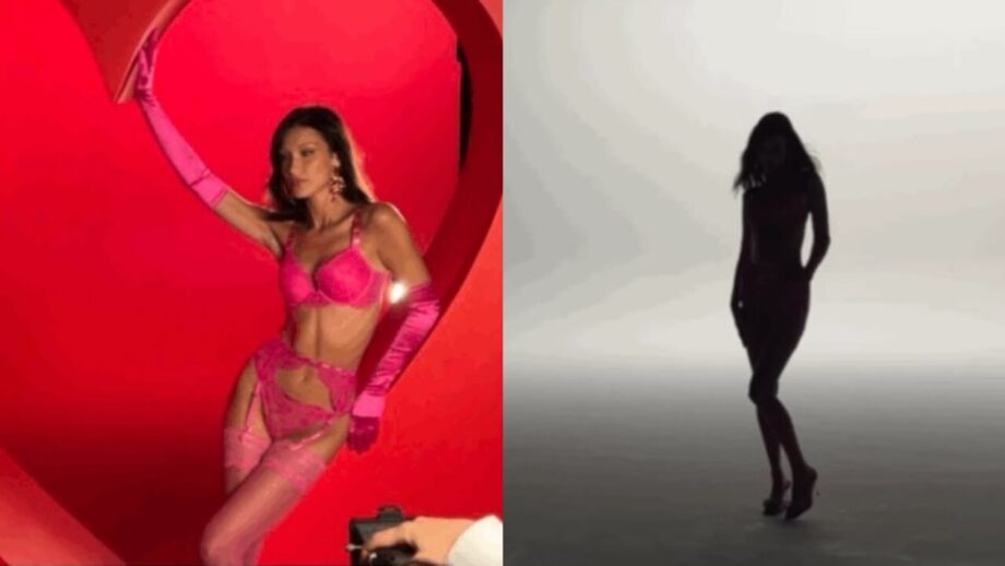 Bella Hadid Sets the Internet Ablaze in Sizzling Victoria’s Secret Lingerie and Glove Ensemble