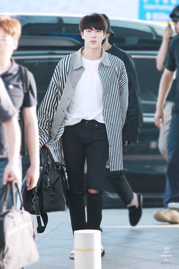 BTS Jin's airport style file