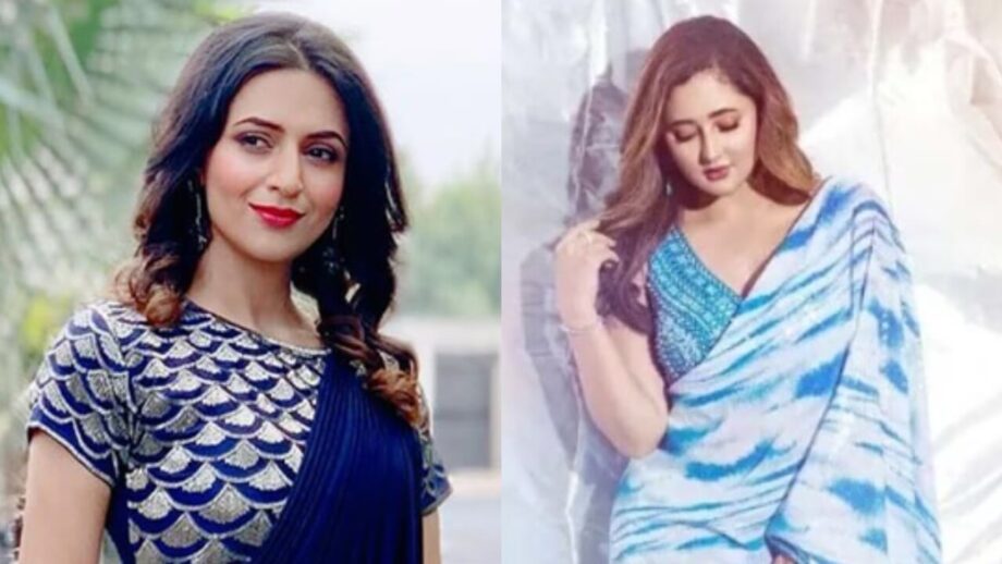 Divyanka Tripathi to Rashami Desai: TV Divas Dazzle in Blue Sarees: A Fashion Showdown 763194