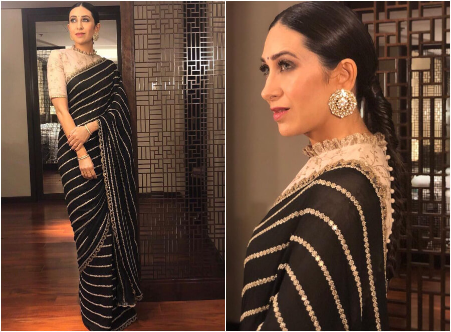 Fan Battle: Madhuri Dixit Or Karisma Kapoor; Who Is Bewitching In Chiffon Saree? 761781