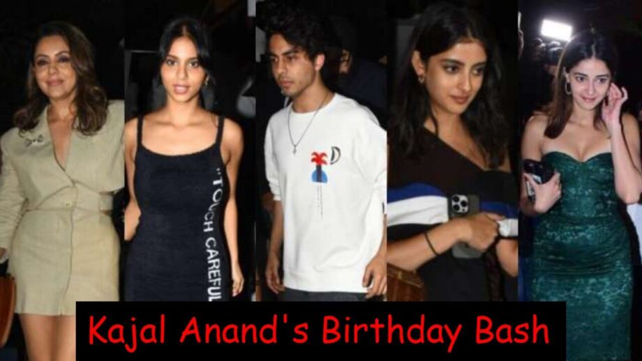 Gauri Khan, Aryan, Suhana, Ananya Panday, Navya Nanda, And Others Get Papped At Kajal Anand's Birthday Bash 757853