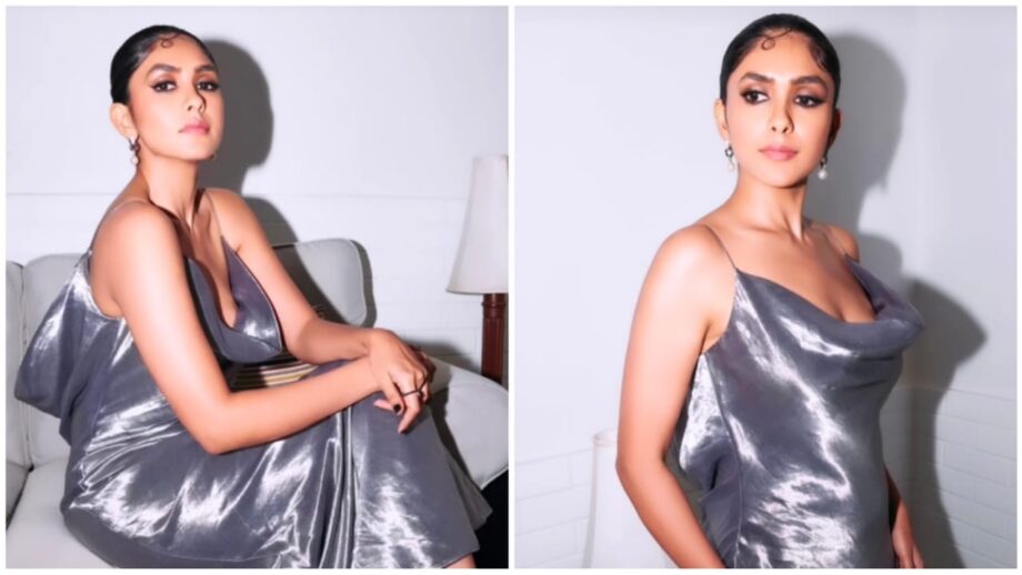 Have You Seen Mrunal Thakur's Flaunting Video in Silver Shimmery Gown? See Here 756532