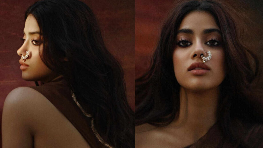 Hotness Alert: Janhvi Kapoor Is A Sight For Sore Eyes In Brown Drape Saree 763435