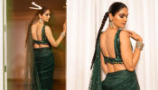 In Pics: Allu Sneha Reddy Looks Gorgeous In Dark Green Embroidered Netted Saree 757156