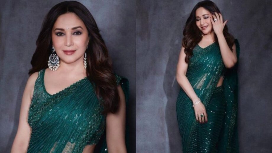 Is Madhuri Dixit's Dheer Saree By Faraz Manan A Good Choice For A Wedding Guest Style, Yay Or Nay? 757670