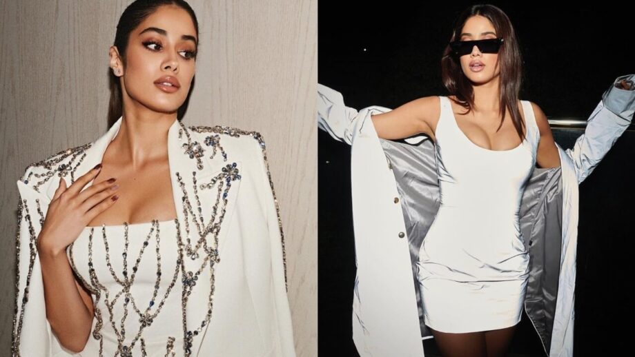 Janhvi Kapoor Looks Classy In White Dresses In Jacket; See Photos 757189