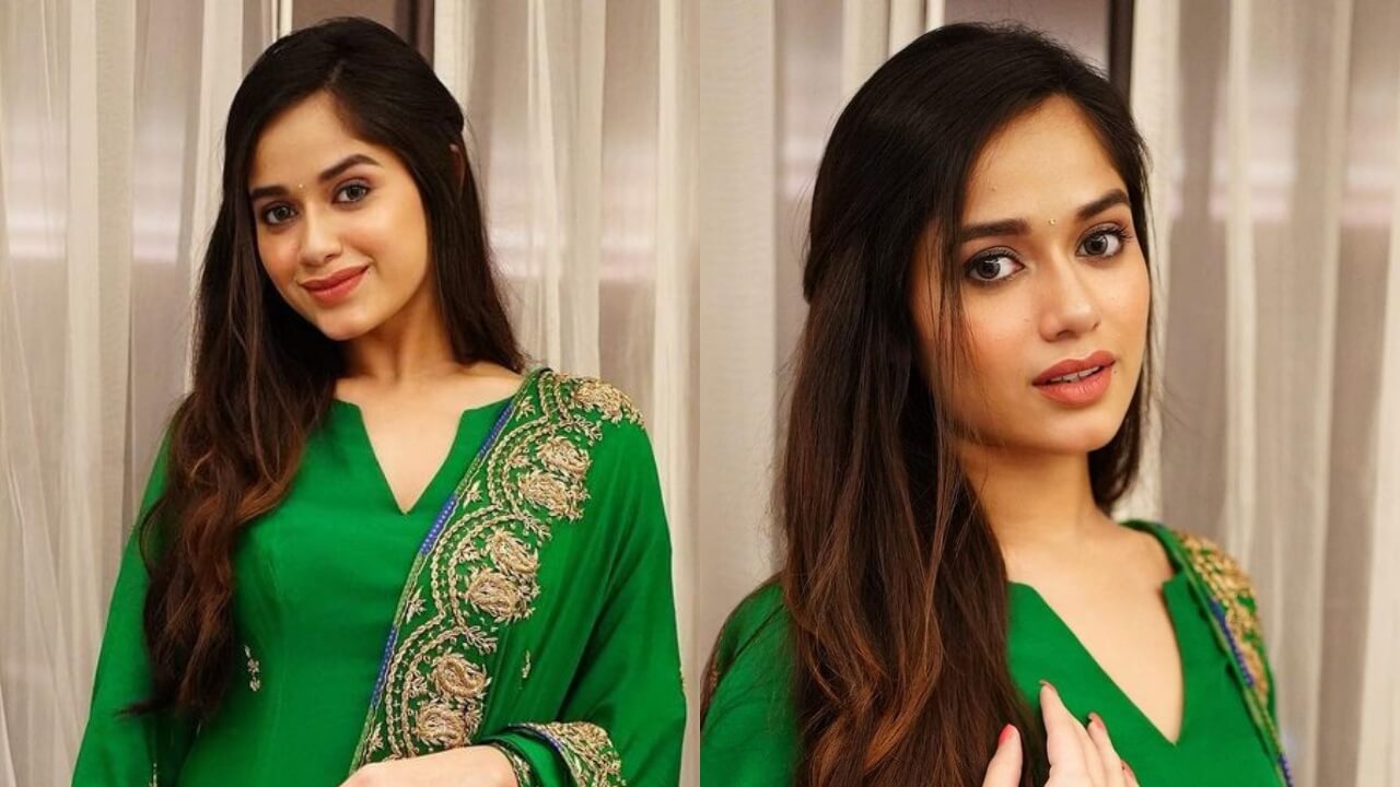 Jannat Zubair is royal queen in appliqué green salwar suit | IWMBuzz