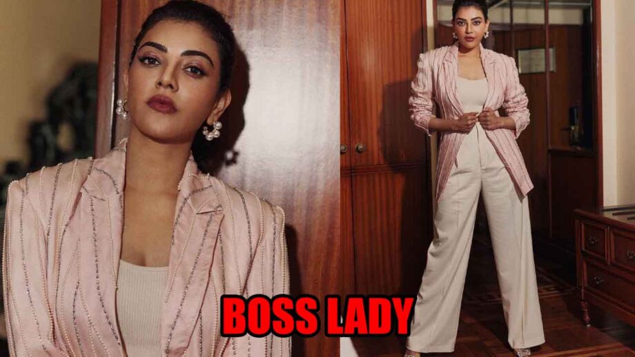 Kajal Aggarwal Looks Breathtaking Classy In Pink Blazer, Gives Boss Lady Vibes 754348