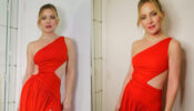 Kate Hudson exudes glam in red high-thigh slit gown 758808