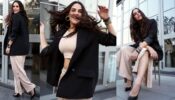 Neha Dhupia Shows Off Her Edgy Style In All-Beige With Black Coat Outfit, See Pics 764885