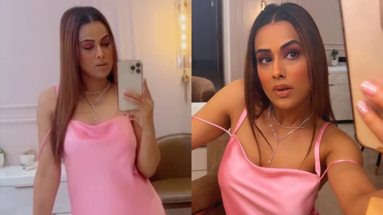 Nia Sharma’s sexy velvet night time robe selfie is just too wow |  MSN News