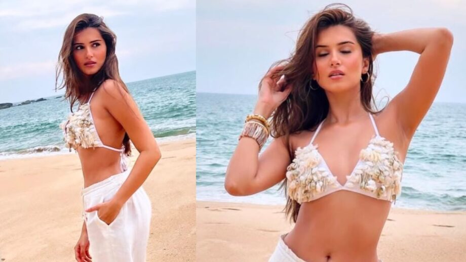 Tara Sutaria Dropped Her Beauty By Wearing A White Bralette Top And White Pants 763469