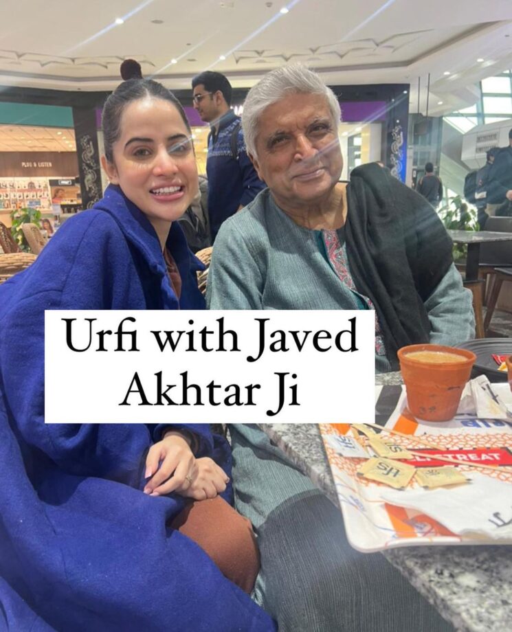 Viral Photos: Urfi Javed gets candid with Javed Akhtar, calls him ‘grandfather’ 754822