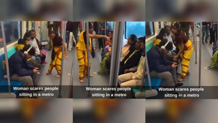 Viral Video: A Girl Imitating Manjulika In Metro Train Scared The Passengers; Watch 761994
