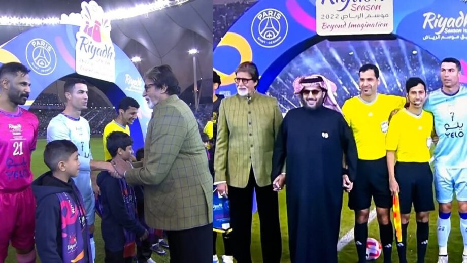 Watch: Amitabh Bachchan meets Cristiano Ronaldo and Lionel Messi, video goes viral 760080