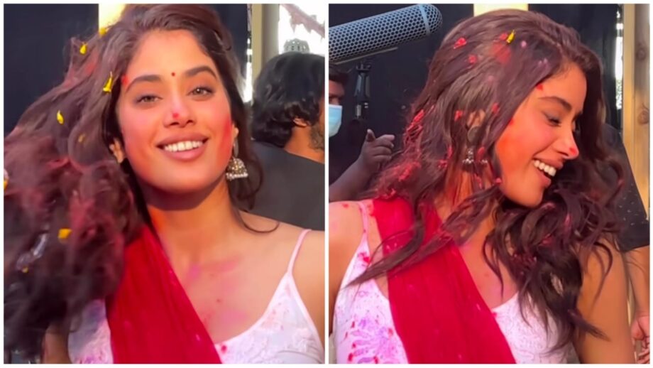 Watch: Janhvi Kapoor Shoot Holi Sequence, Made her Cheeks Red In Video Says, 'Clearly Can't Wait For March' 759627