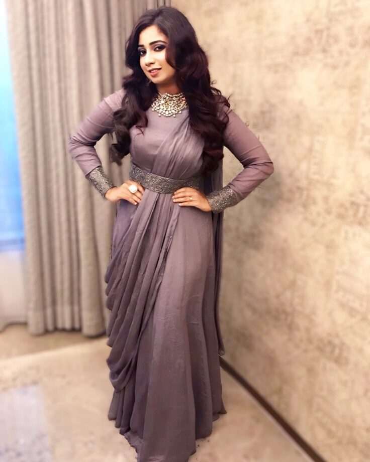 3 Times Shreya Ghoshal Inspires Us With Her Enchanting Sarees Outfits, See Pics 772555