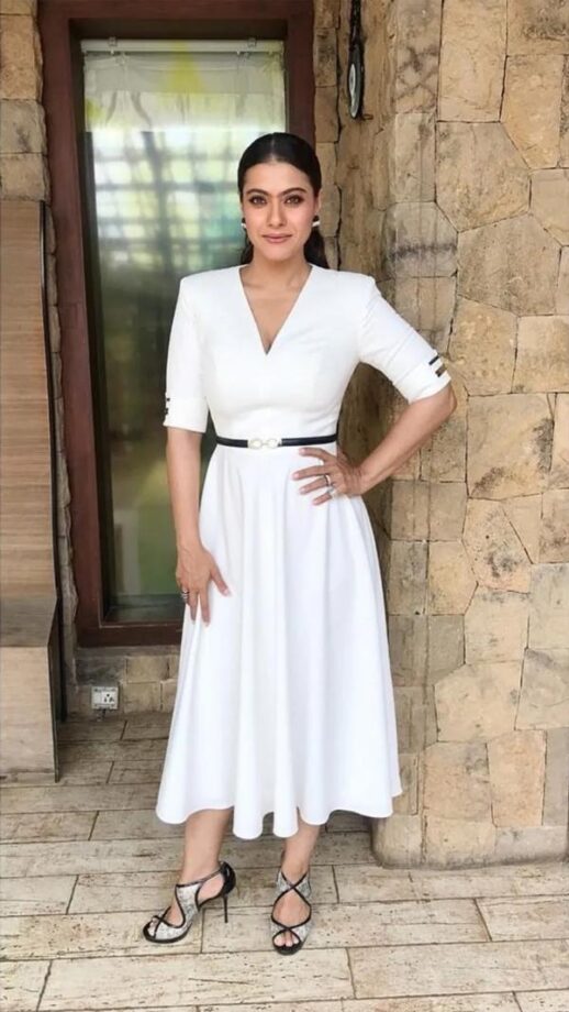 4 Times Kajol Demonstrated Her Sartorial Style In White Outfits 777822