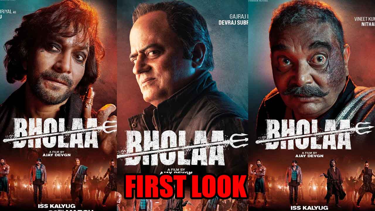 Ajay Devgn drops first look of Deepak Dobriyal, Gajraj Rao and Vineet Kumar from movie Bholaa
