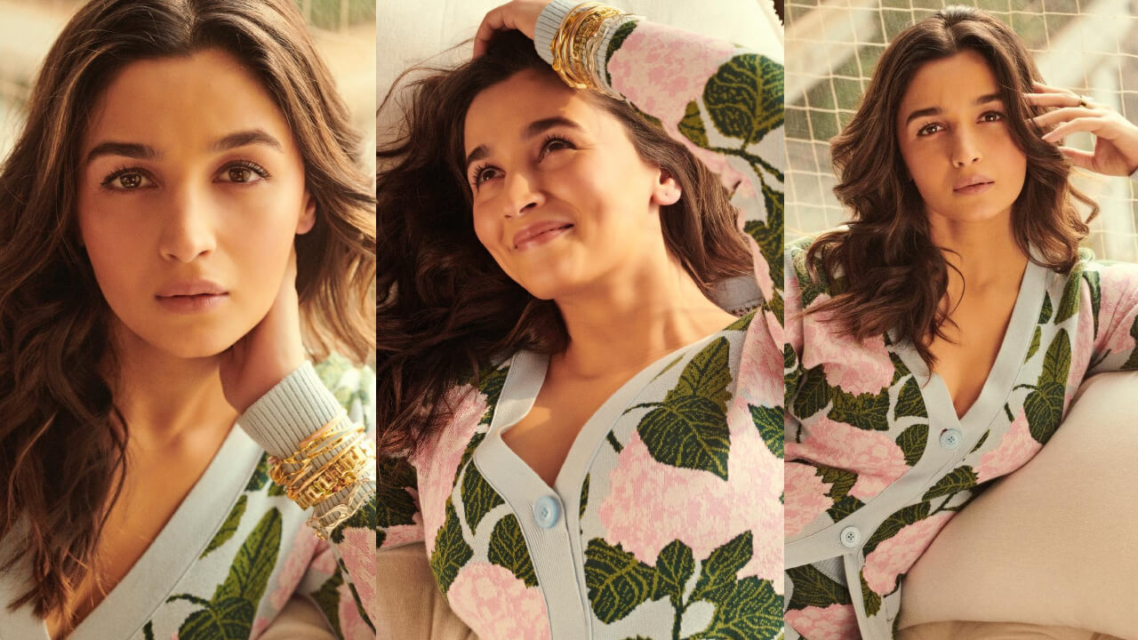 Alia Bhatt Blooms Her Grace In Floral Printed Sweater And Mini Skirt, See Pics 765495