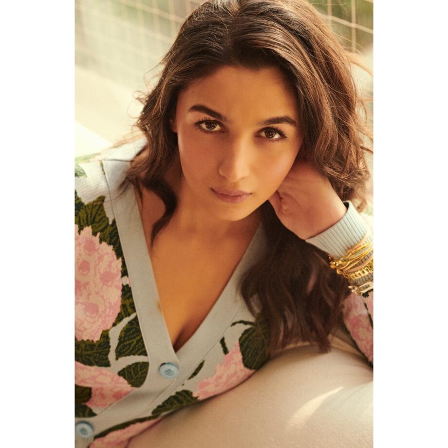 Alia Bhatt Blooms Her Grace In Floral Printed Sweater And Mini Skirt, See Pics 765489