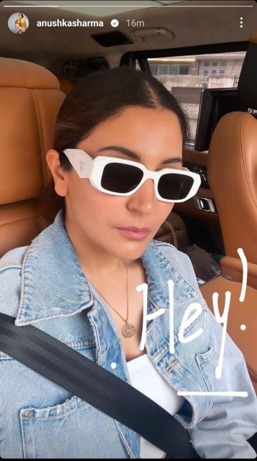 Anushka Sharma's Sunglasses Selfie Game In White Top and Denim Jacket Is Stronger Than Ever 770486