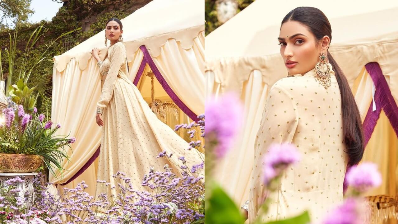 Check Out: Athiya Shetty Looks Ethereal In A Ivory Mukaish Work Lehenga 777125