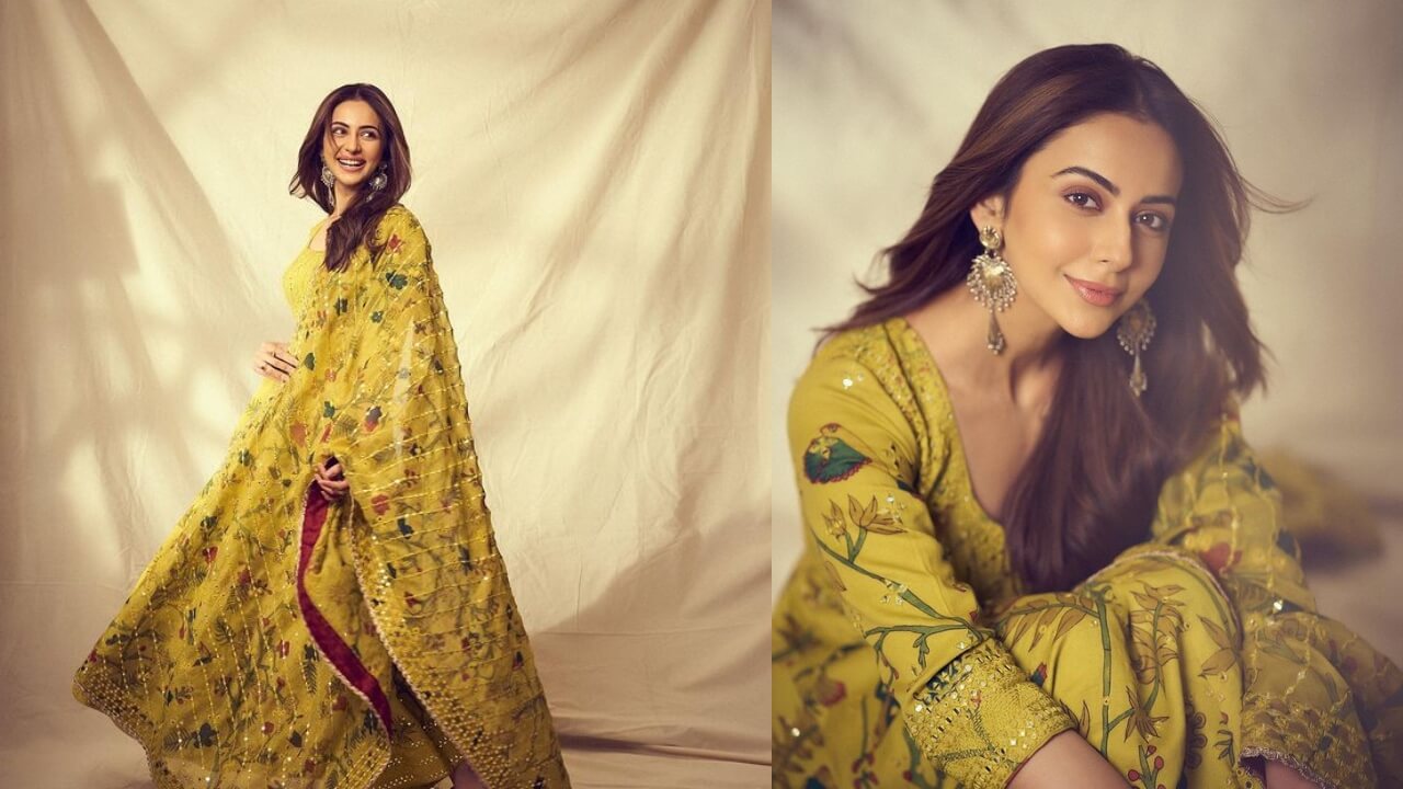 Check Out: Rakul Preet Singh Feels 'Wild And Alive' In A Yellow Chanderi Silk Anarkali, See Pics 770746