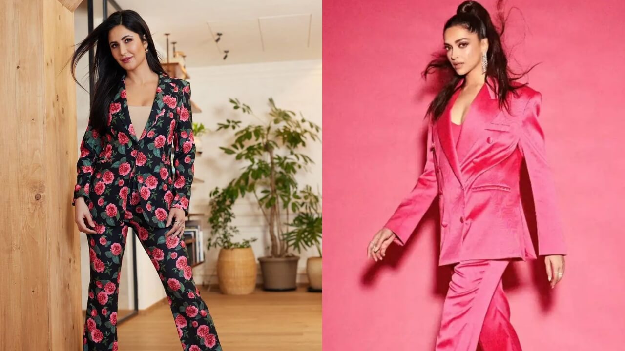 Deepika Padukone Or Katrina Kaif In Pantsuit Outfit; Who Looks Better? 776836