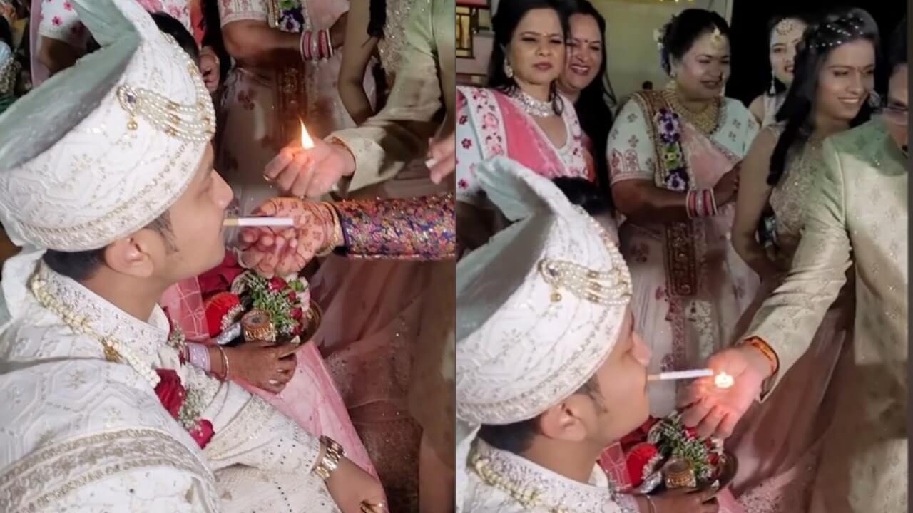 Desi Wedding Where In-Laws Put Cigarette In Groom's Mouth Shocked The Internet 778165