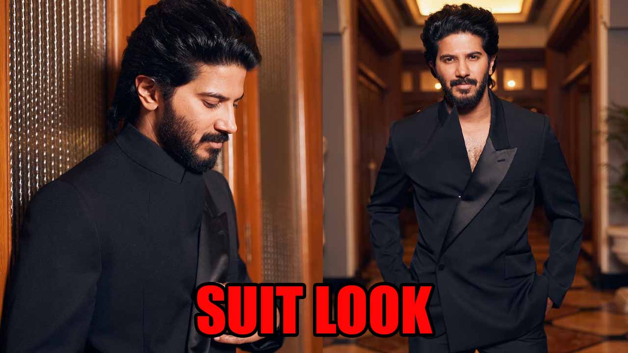 Dulquer Salmaan looks dapper in black suit, fans love it 774532