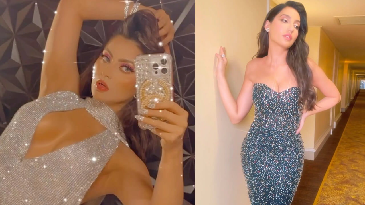 Fashion Battle: Nora Fatehi Or Urvashi Rautela; Who Looks Incredible In Gown Outfits? See Videos 772590