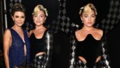 Florence Pugh and Lisa Rinna are sass personified in metallic armours at Harris Reed fashion show 774358