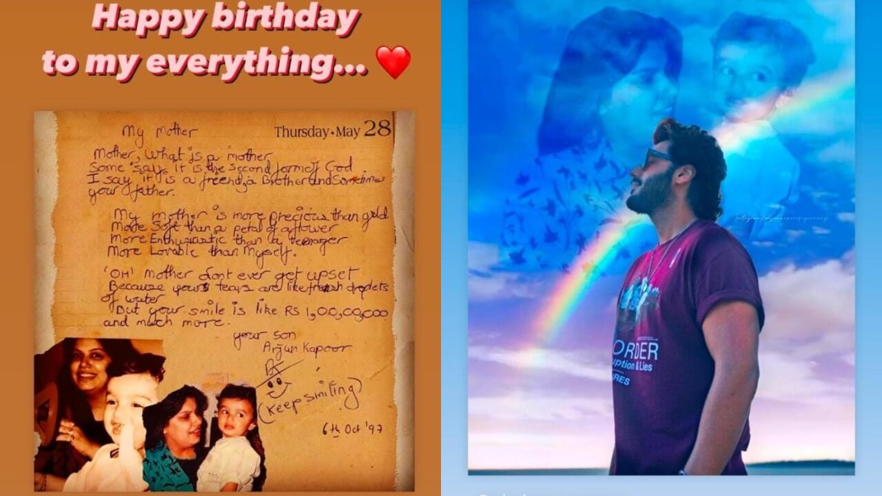 Happy Birth Anniversary Mona Kapoor: Arjun Shares Handwritten Poem For His Late Mother 767109
