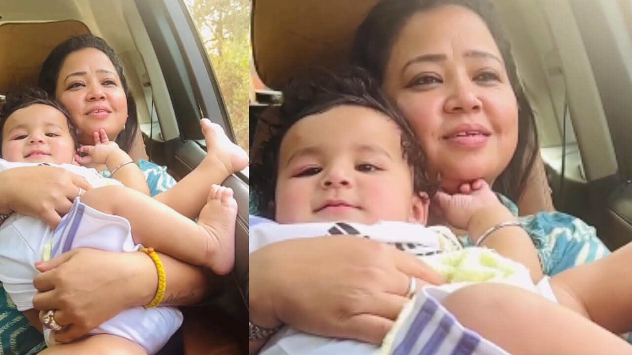 Have You Seen Bharti Singh's Slow Motion Video With His Cute Son Golla In Car? Watch! 770353
