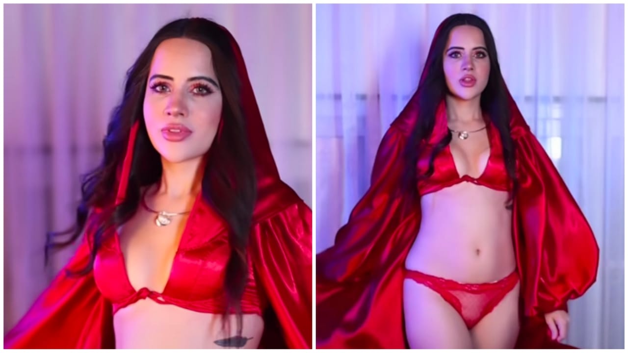Hotness Alert: Urfi Javed Paints The Town Red On Valentine's Day In Lingerie Outfit, Watch! 772076