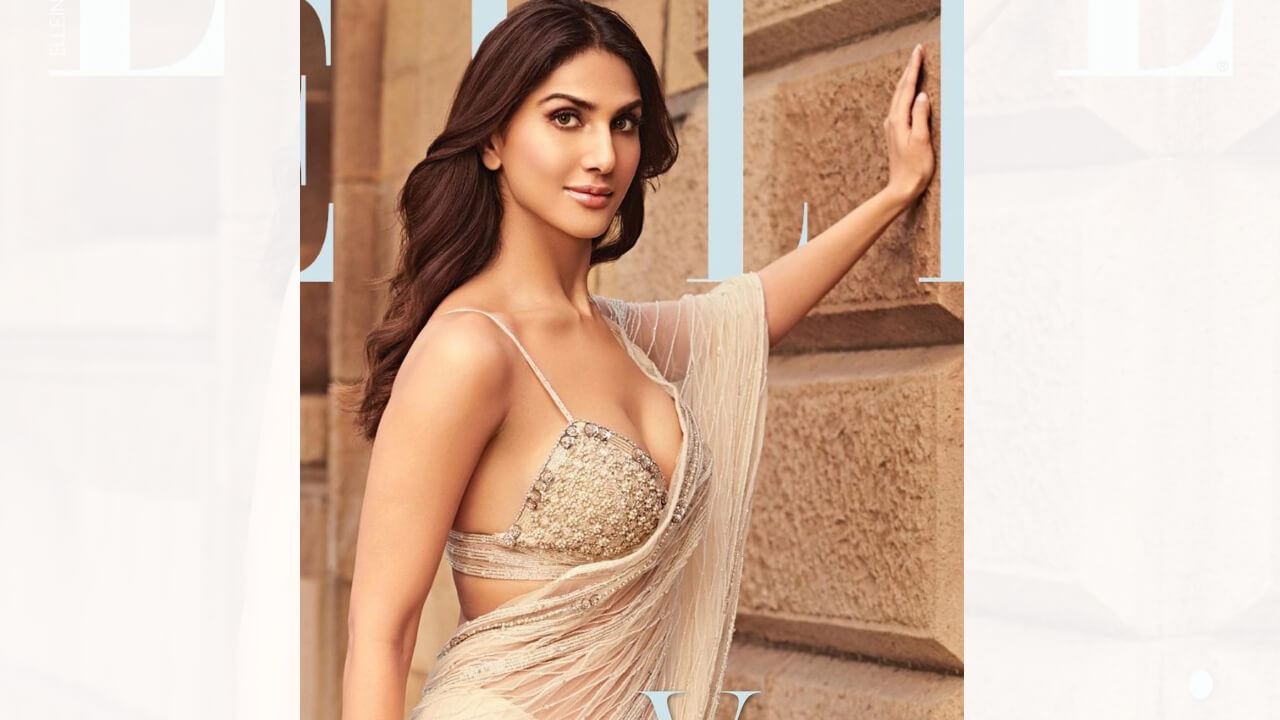 In Pic: Vaani Kapoor Is Doing Just Right With Her Cream Sheer Embellished Saree 774014