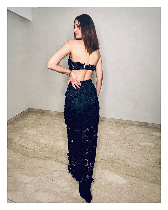 In Pics: Diana Penty stuns in floral lace backless adorn at Selfiee special screening 777462