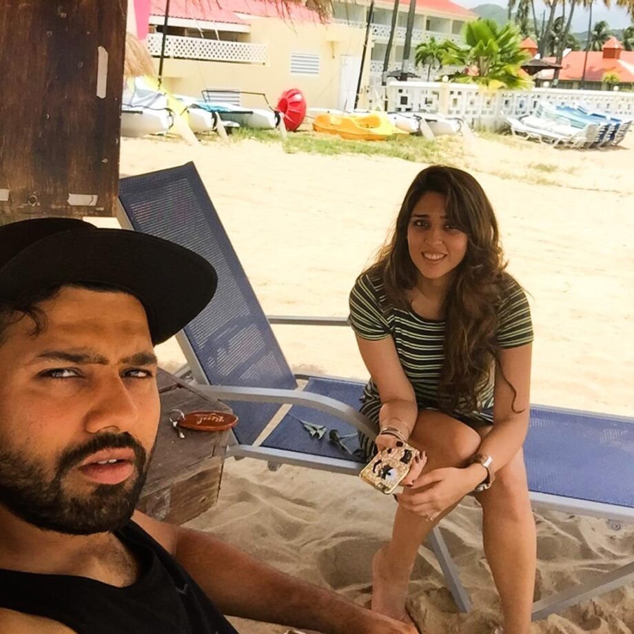In Pics: Rohit Sharma Shares A Picture Series Of Himself With His Wife 777231