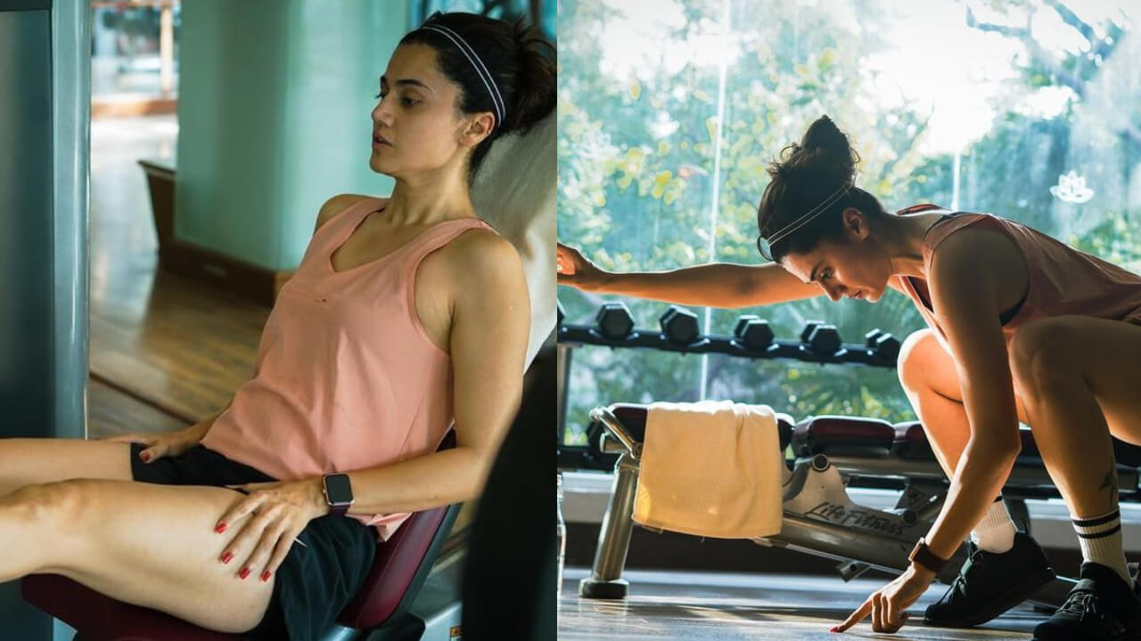 In Pics: Taapsee Pannu Shares A Picture Series Of Herself Doing A Workout 777856