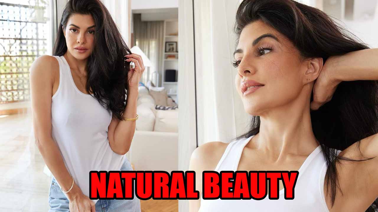 Jacqueline Fernandez proves that she's the ultimate beauty, see breathtaking latest pics Check out these stunning and scintillating photos of Jacqueline Fernandez  Enchanting beauty Jacqueline Fernandez is one of the leading Bollywood actresses. She seems to have found her footing in Bollywood. She debuted in B-town with the movie Aladin and gained a lot of popularity, flooring the fans with her beauty and talent.  Jacqueline is often seen experimenting with her outfits, especially her white outfits and we have to say, we just don’t see anyone else pulling them off the way she does. Jacqueline’s wardrobe is perhaps the source of envy for our entire nation. The actress also has a huge fan following and all her fans just go crazy over her for her hottest and sassiest looks.  Jacqueline is a major source of inspiration for her fans when it comes to styling and fashion. Recently, the talented diva took to Instagram and shared her scintillating photos with fans. She was seen wearing a white tank top along with a blue denim pants. The actress posed for some candid pictures in her no-makeup look. Check below! 775224