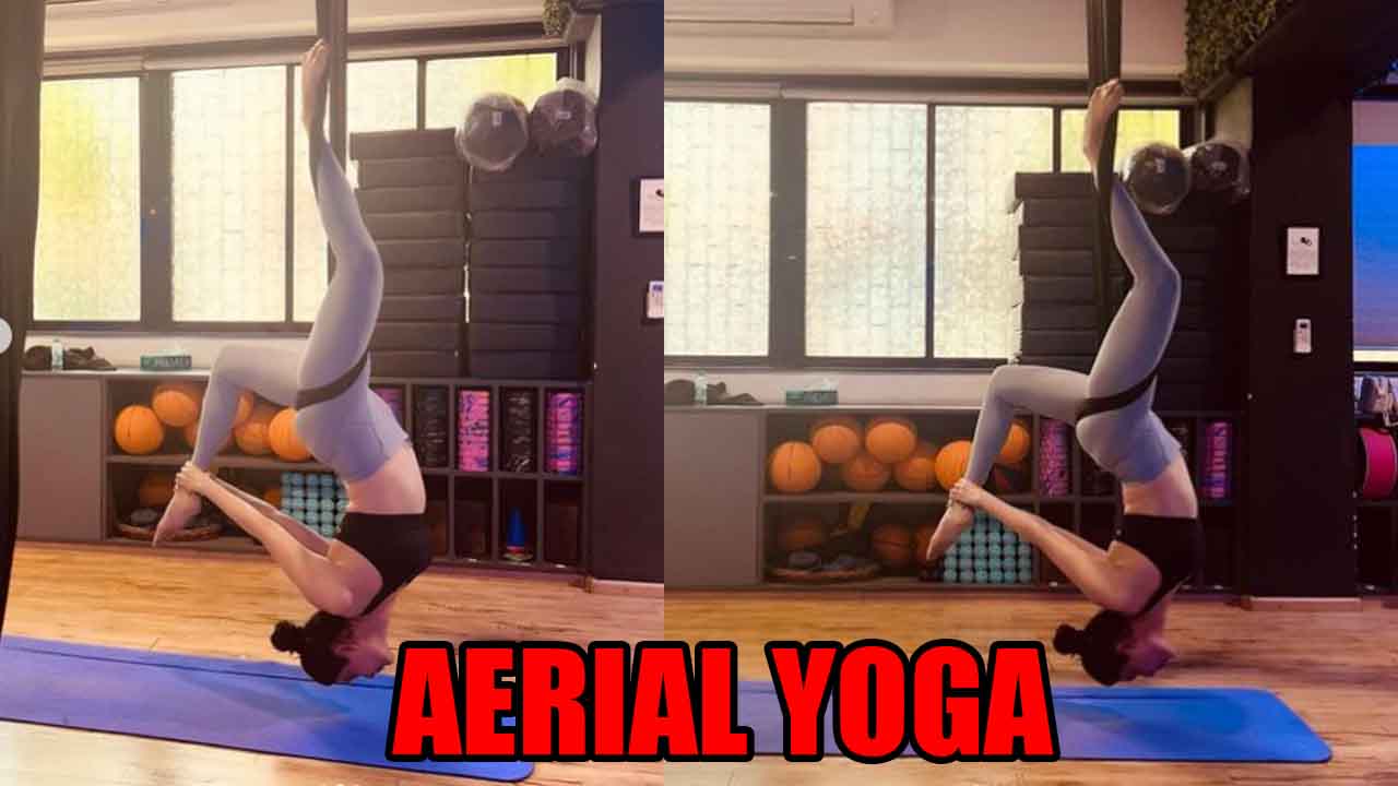 Karishma Tanna motivates fans, aces the aerial yoga in latest photos 768827
