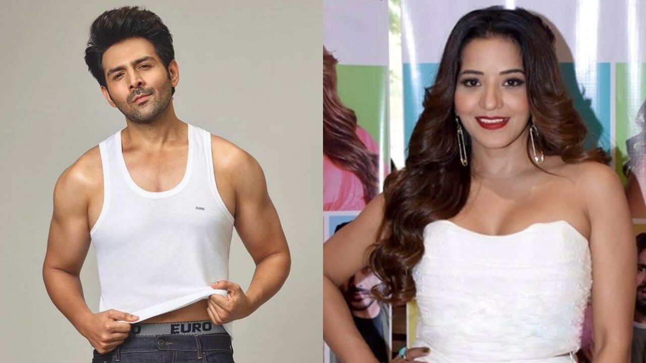 Kartik Aaryan flaunts chiseled physique in white vest, Bhojpuri actress Monalisa loves it 774801