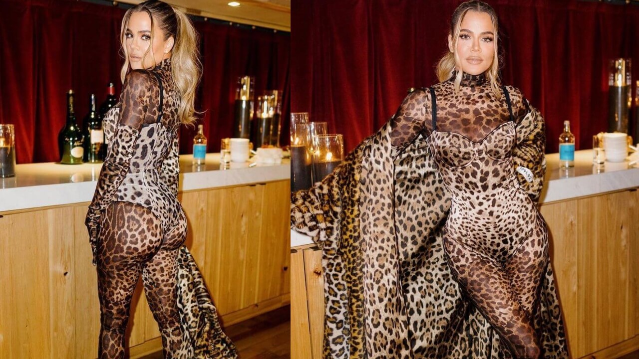 Khloé Kardashian Looks Sassy In Skin-Tight Leopard Print Outfit, See Pics 768566