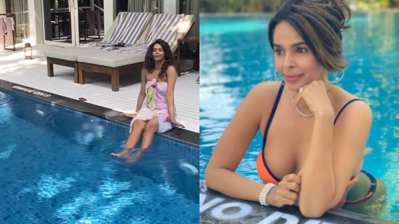 Mallika Sherawat rolls back clock, all set to take sensuous splash in swimming pool 767266