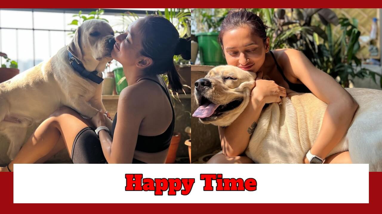 Mimi Chakraborty's Happy Time With Her Pet 776451