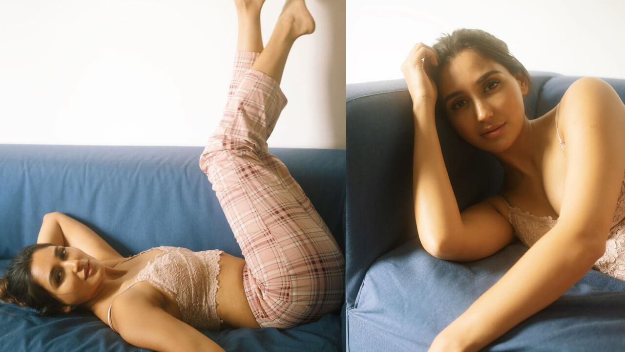 Nikita Dutta Shows Her Classy Style In Beige Bralette And Checked Printed Pajama, See Pics 767982