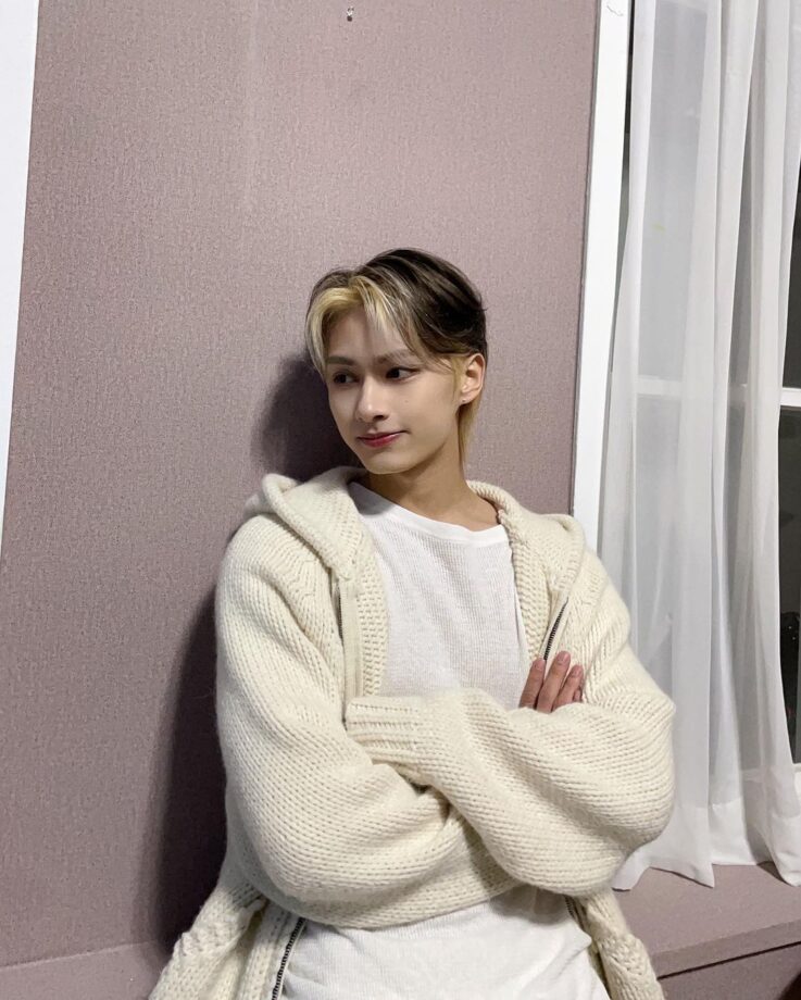 Seventeen Member Jun Looks Stunning In All-White T-shirt And Sweater Jacket, See Pics 773479