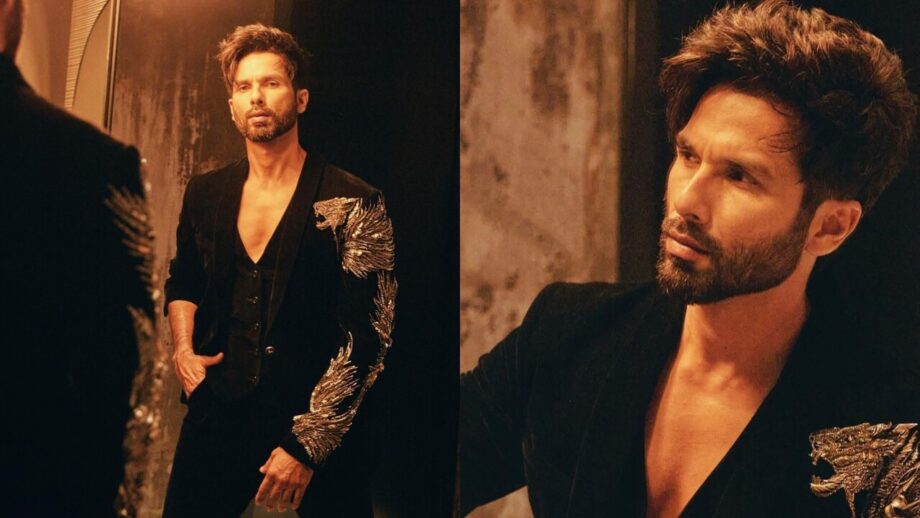 Shahid Kapoor Makes Heads Turn In All-Black Pantsuit Outfit, See Pics 777630