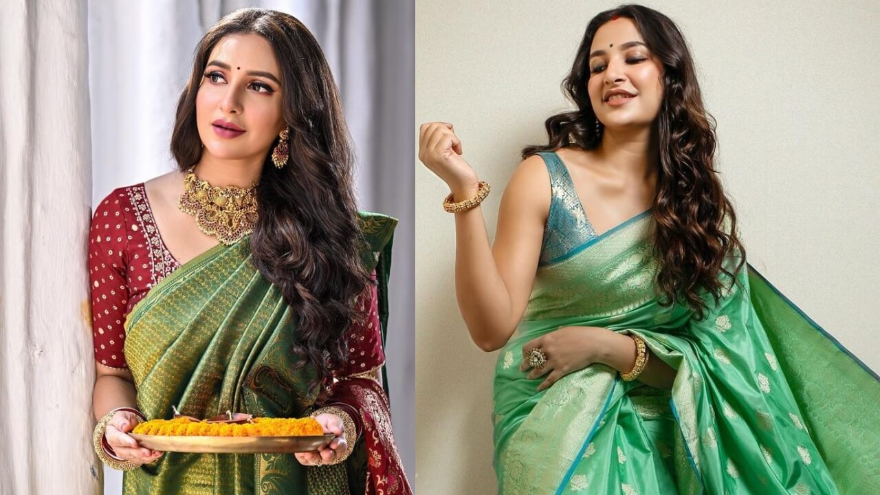 Subhashree Ganguly Shows How To Glam-Up In Green Silk Saree, See Pics 777291